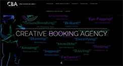 Desktop Screenshot of creativebookingagency.com
